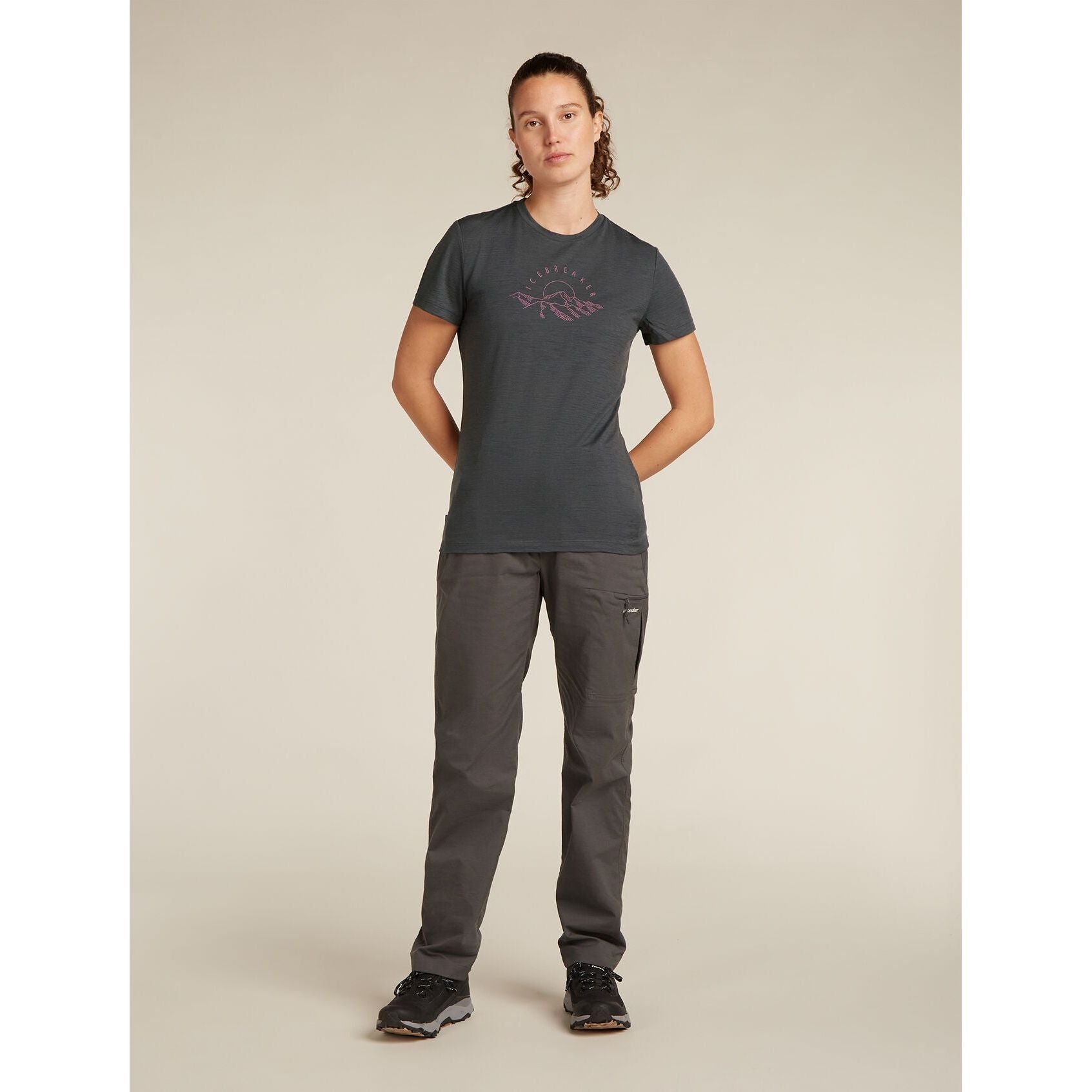 Icebreaker Women's Merino 150 Tech Lite Short Sleeve T-Shirt Sunrise Summit