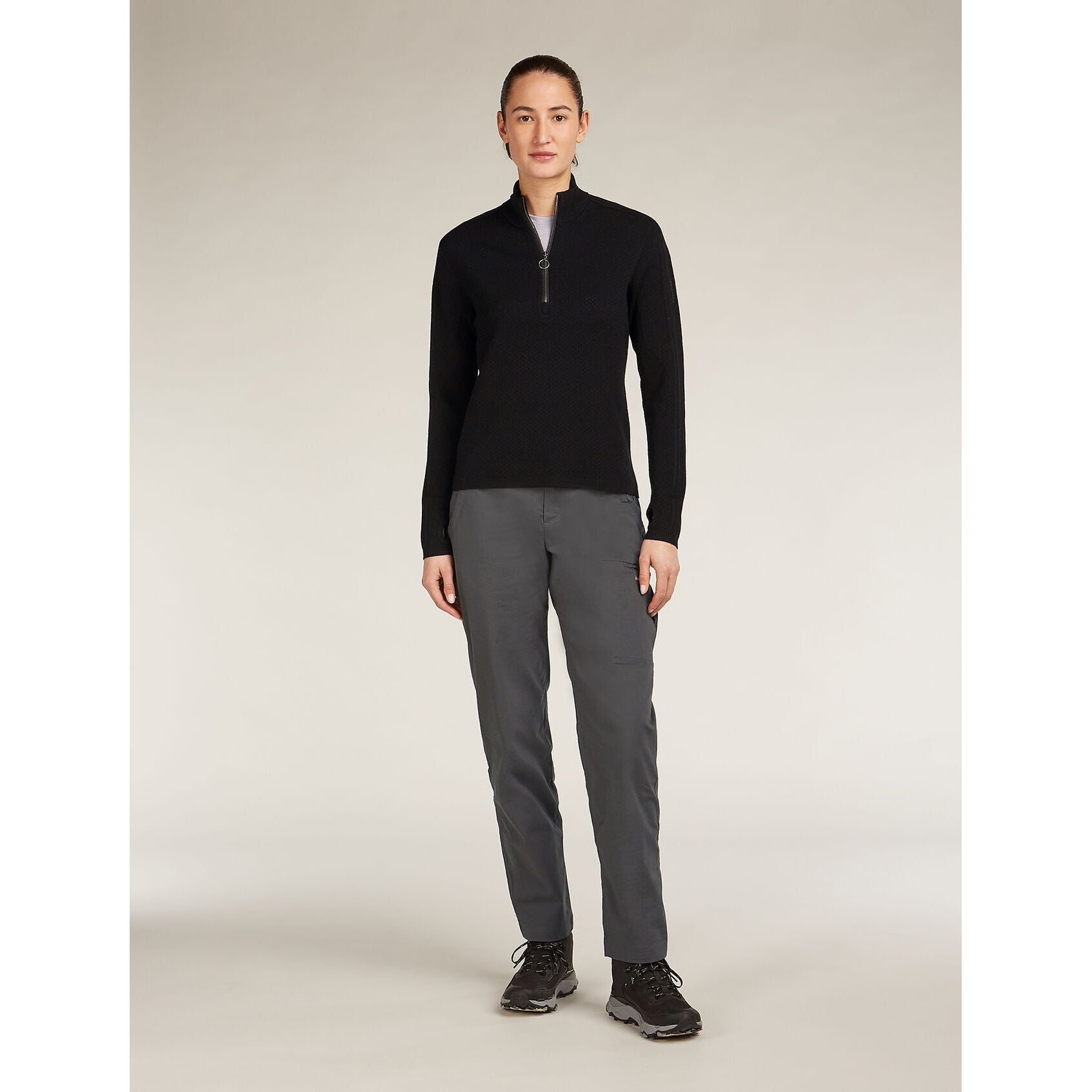 Icebreaker Women's Merino Icebreaker Anniversary Original Long Sleeve Half Zip Top