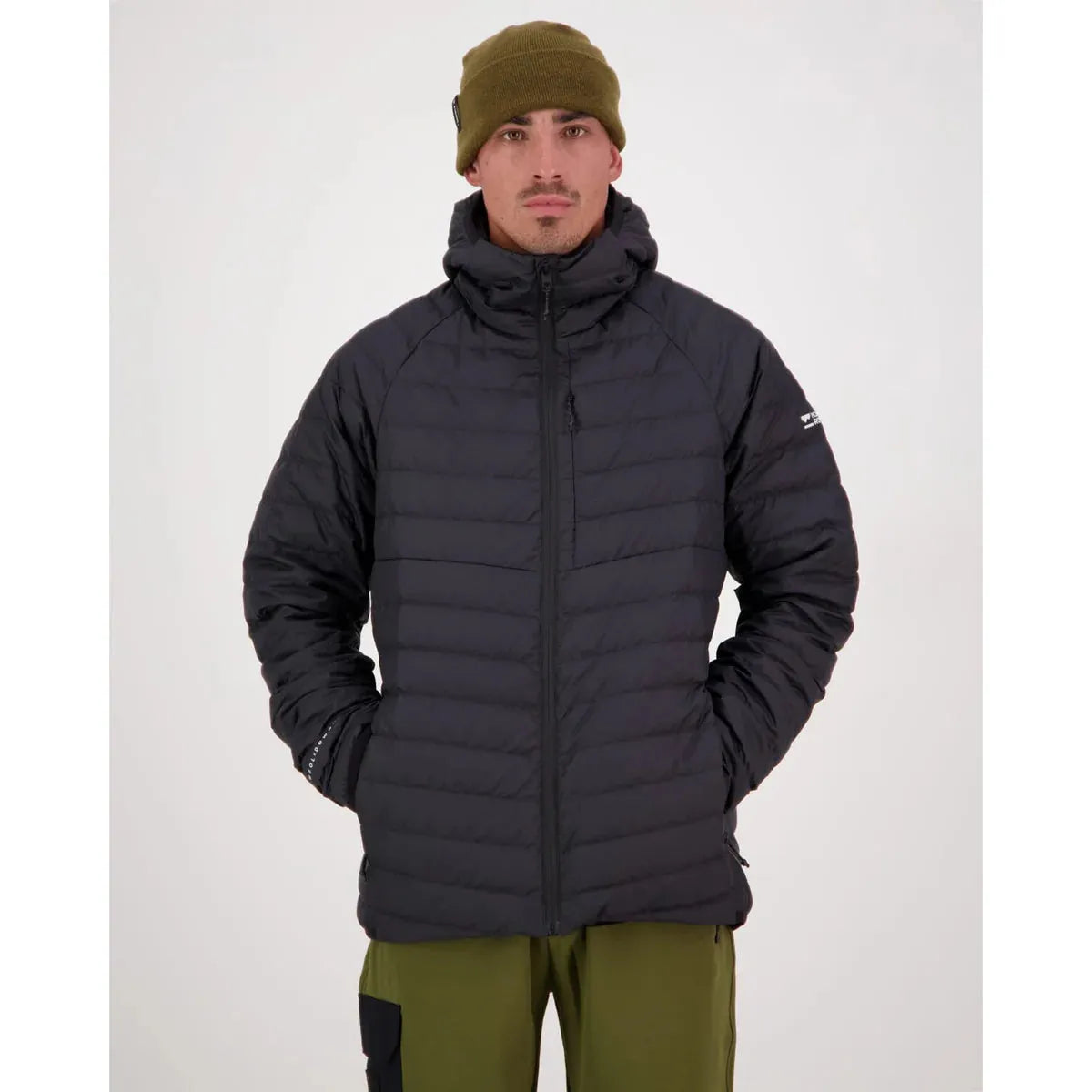 Mons Royale Men's Atmos Wool Down Lightweight Packable Hood