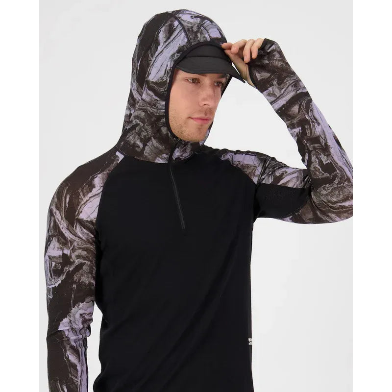 Mons Royale Men's Temple Merino Long Sleeve Hood