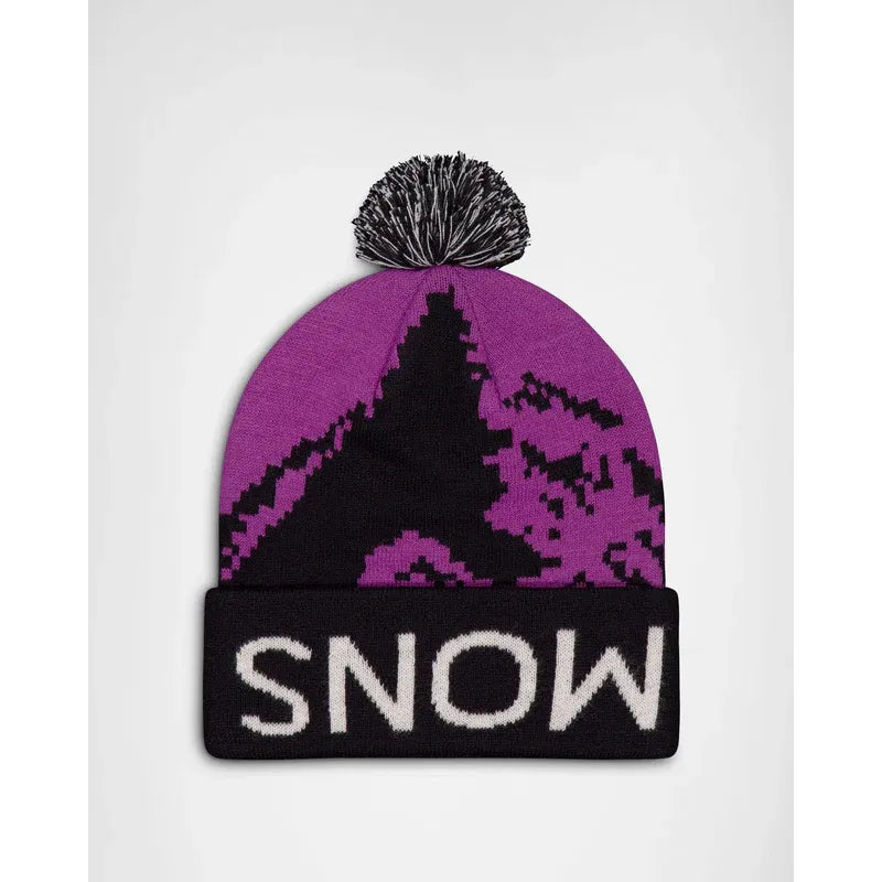 Mons Royale Mtn Pixel Merino Pom Pom Beanie