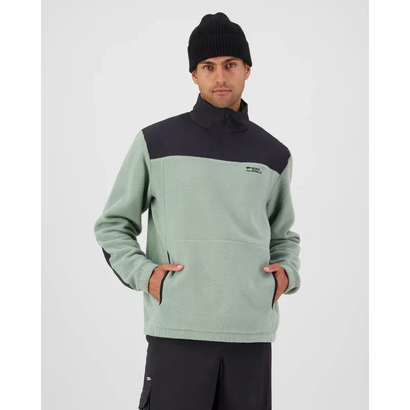 Mons Royale Men's s Pileup Wool Fleece ¼ Zip