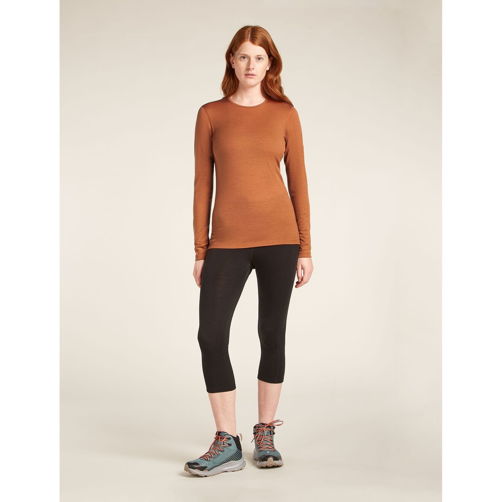 Icebreaker Women's 200 Oasis Long Sleeve Crewe Thermal Top