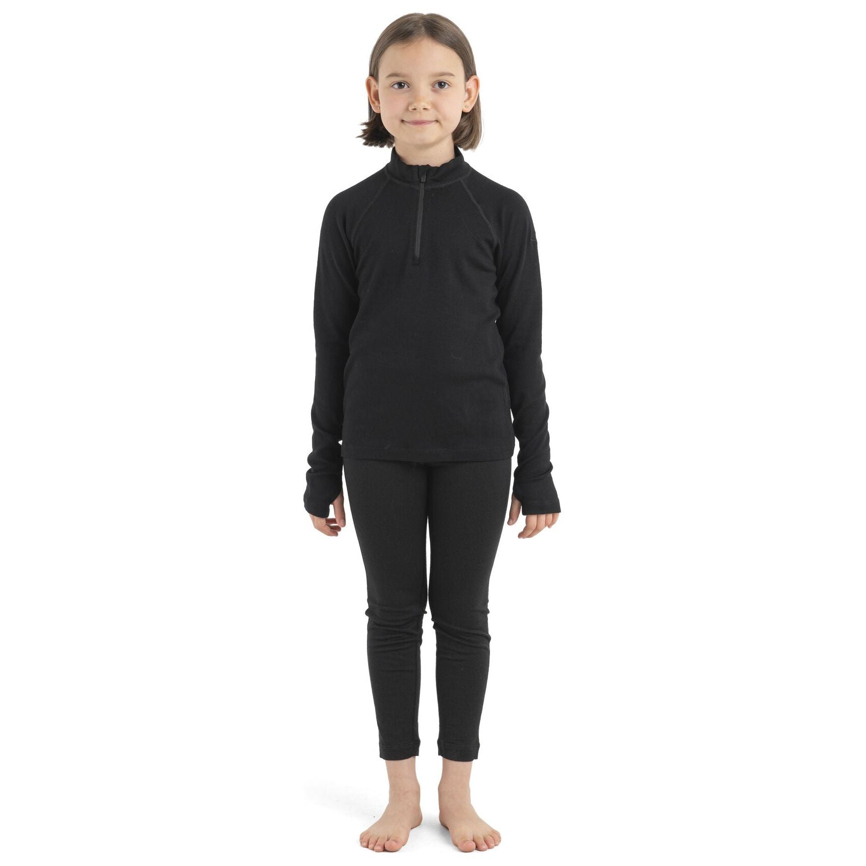 Icebreaker Kid's Merino 260 Tech Long Sleeve Half Zip Thermal Top