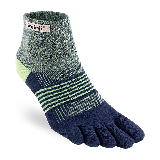 Injinji Women's Trail Midweight Mini Crew Running Socks