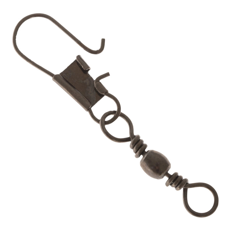 Mustad MA023-BN Barrel Swivel With Interlock Snap