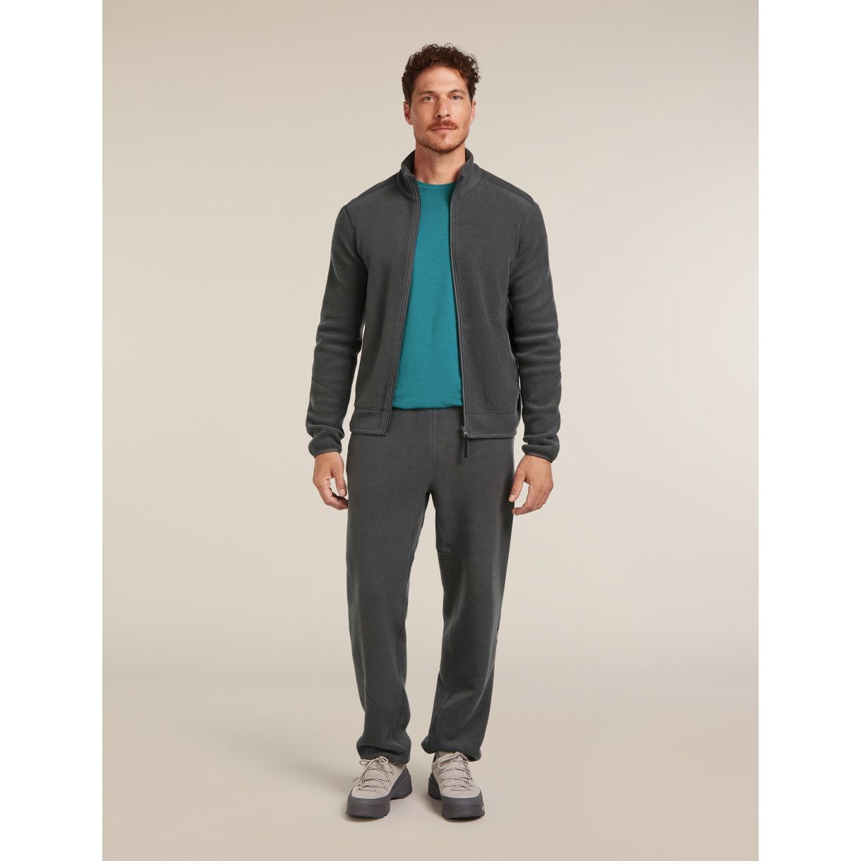 Icebreaker Men's Merino Blend 800 RealFleece Classic Pile LS Zip