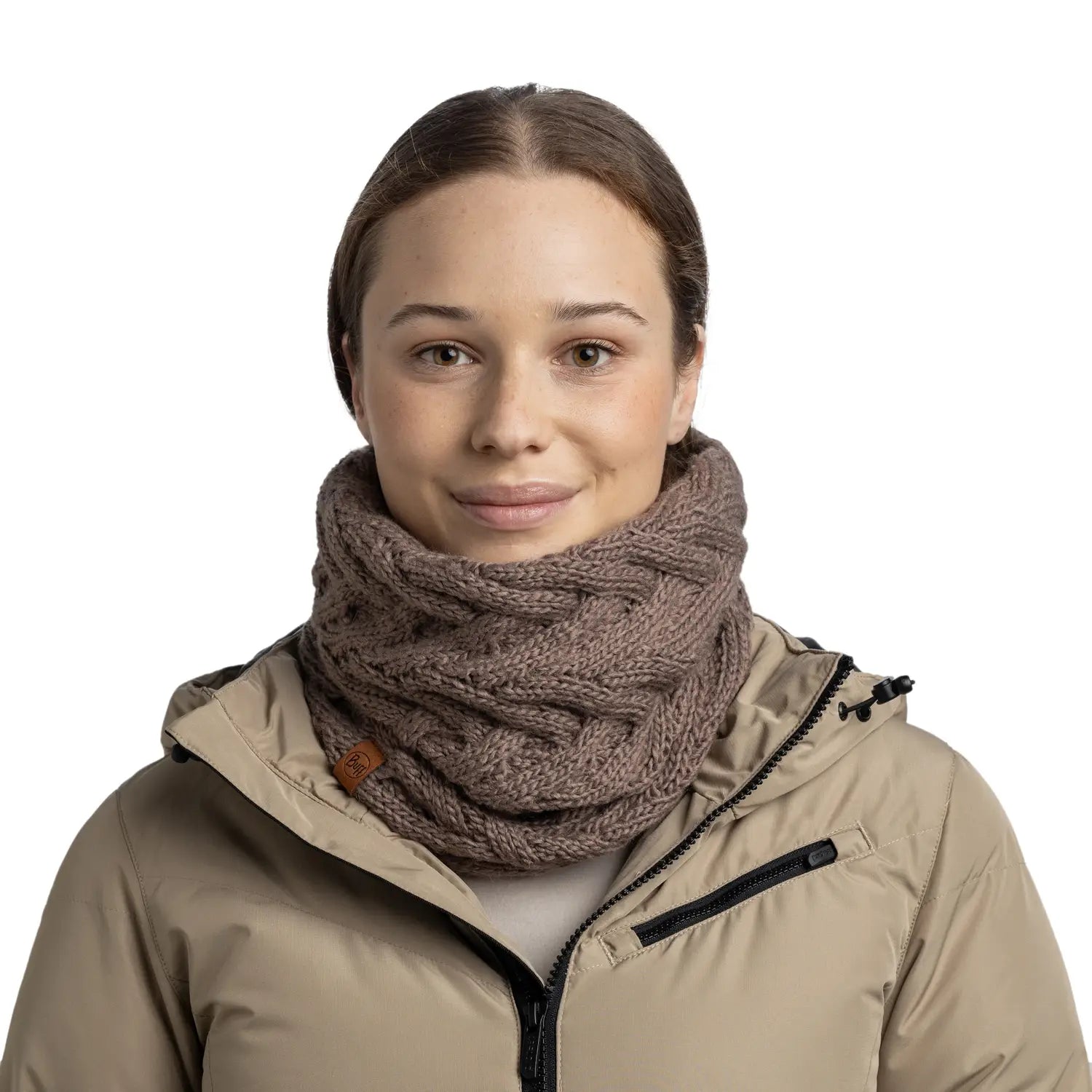 Buff Caryn Knitted & Fleece Neckwarmer