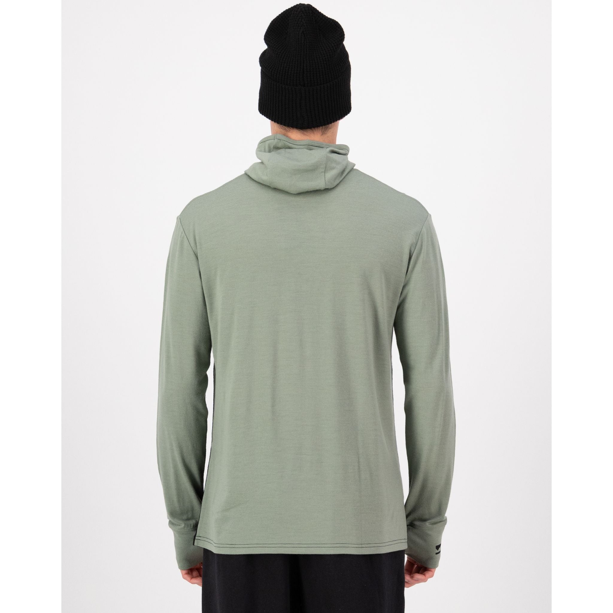 Mons Royale Men's Yotei Merino Powder Hood Long Sleeve
