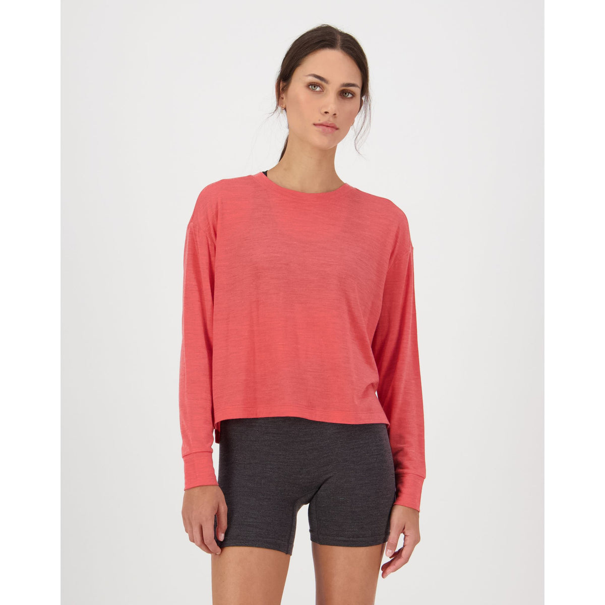 Mons Royale Women's Zephyr Merino Tencel Boxy Long Sleeve