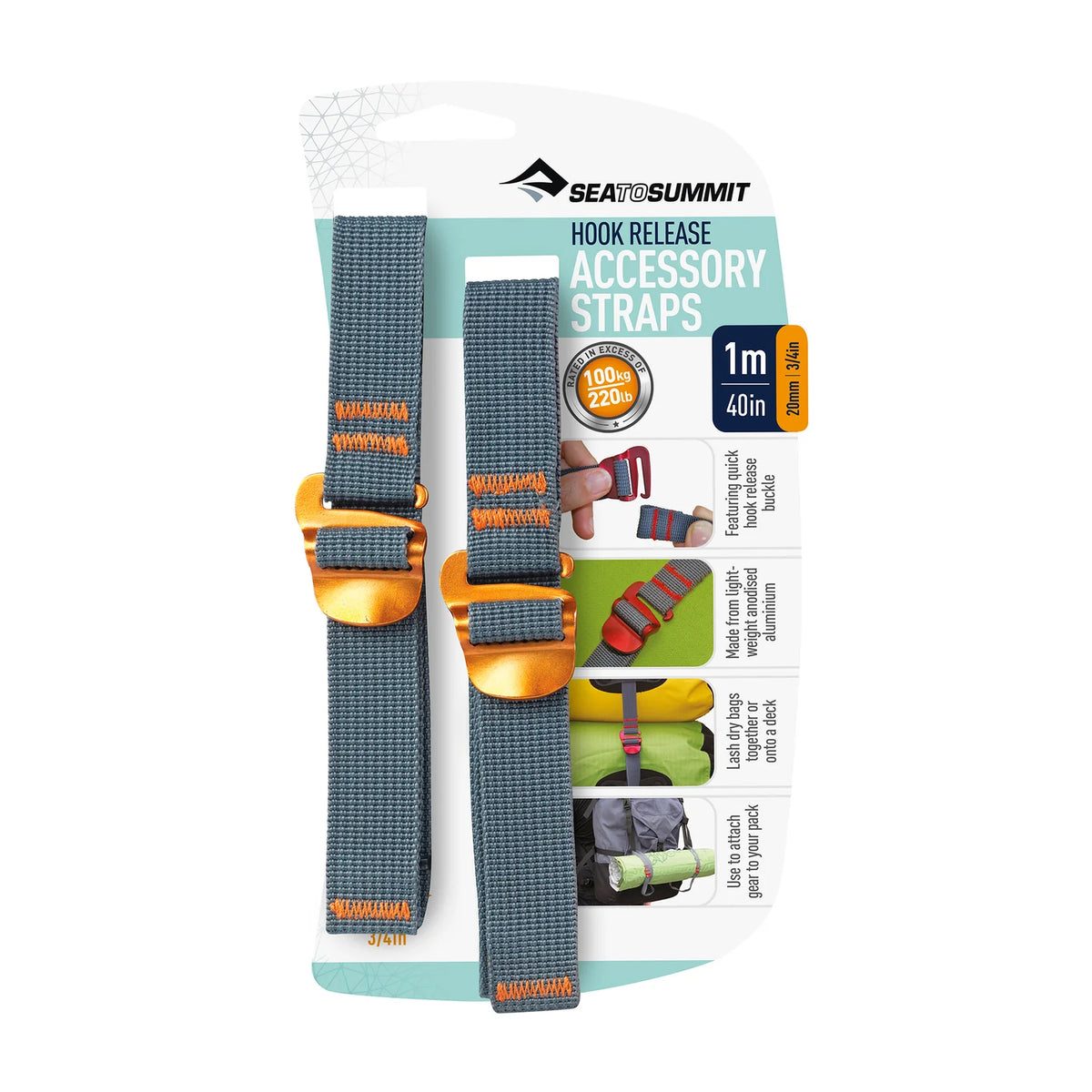 Sea To Summit Accessory Strap with Release Hook 20mm