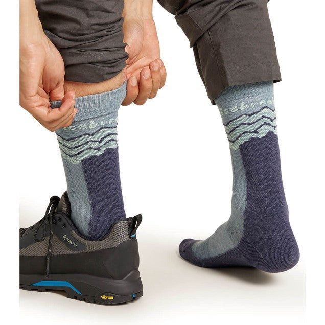 Icebreaker Men's Merino Hike+ Medium Crew Across The Peaks Socks