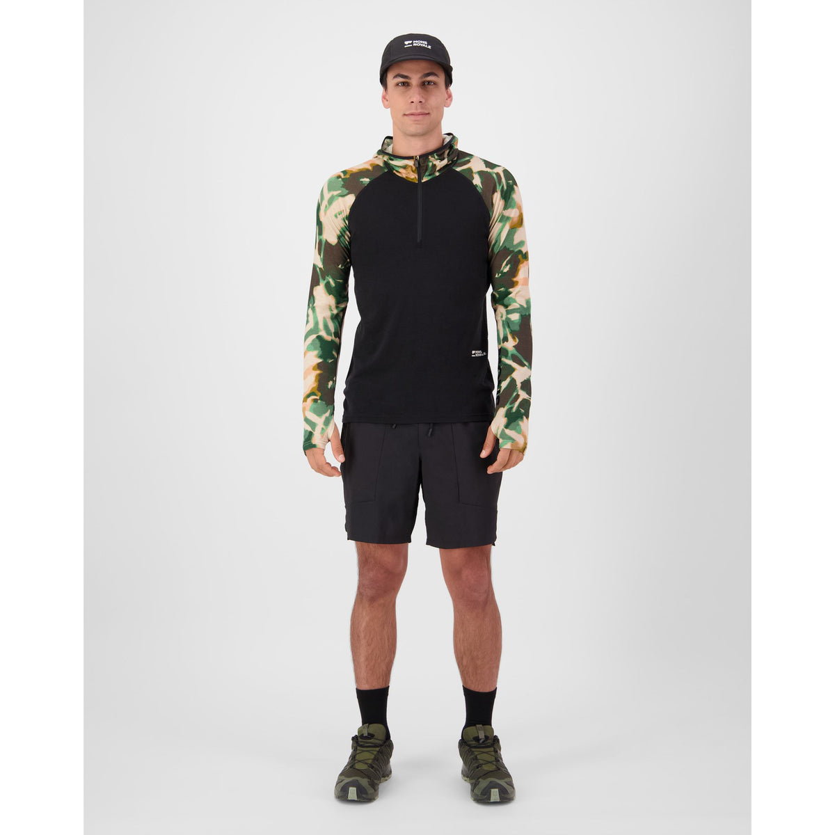 Mons Royale Men's Temple Merino Long Sleeve Hood