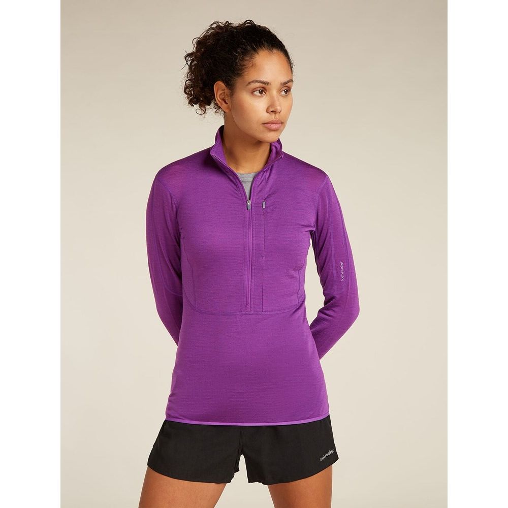 Icebreaker Women's Merino 200 RealFleece Descender Long Sleeve Half Zip
