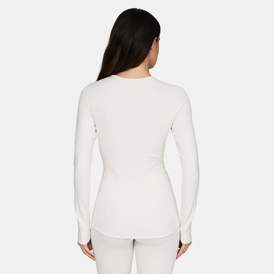 Le Bent Women's Heavyweight Grid Fleece Crew Baselayer