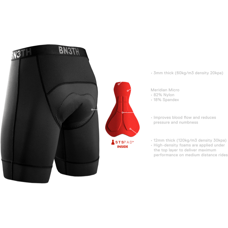 Bn3th Men's NS Chamois Boxer Outside Sports