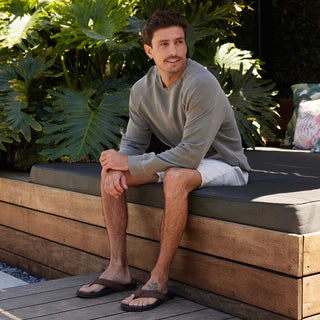 Reef Men's Cushion Phantom Leather Jandals