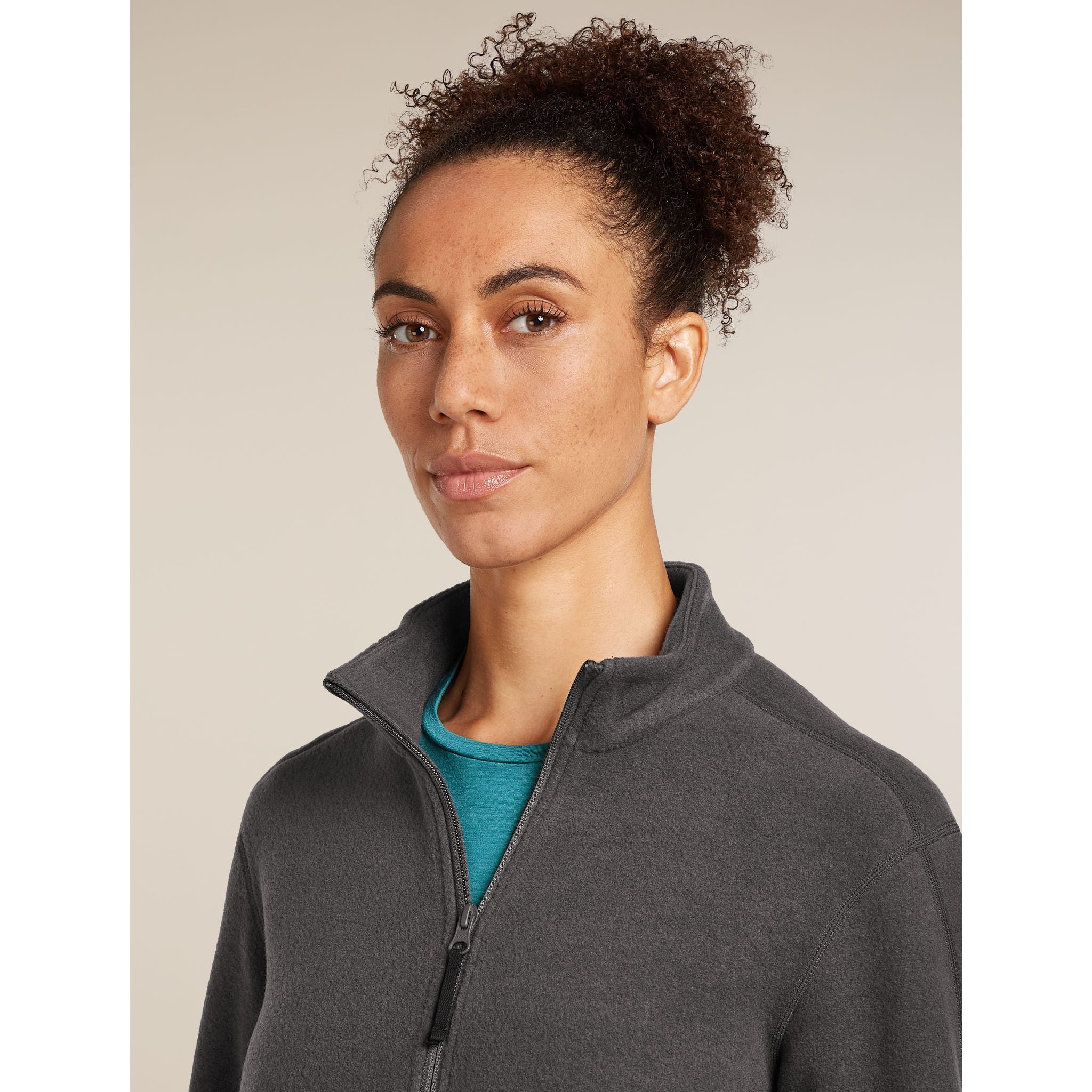 Icebreaker Women's Merino Blend 800 RealFleece Classic Pile LS Zip