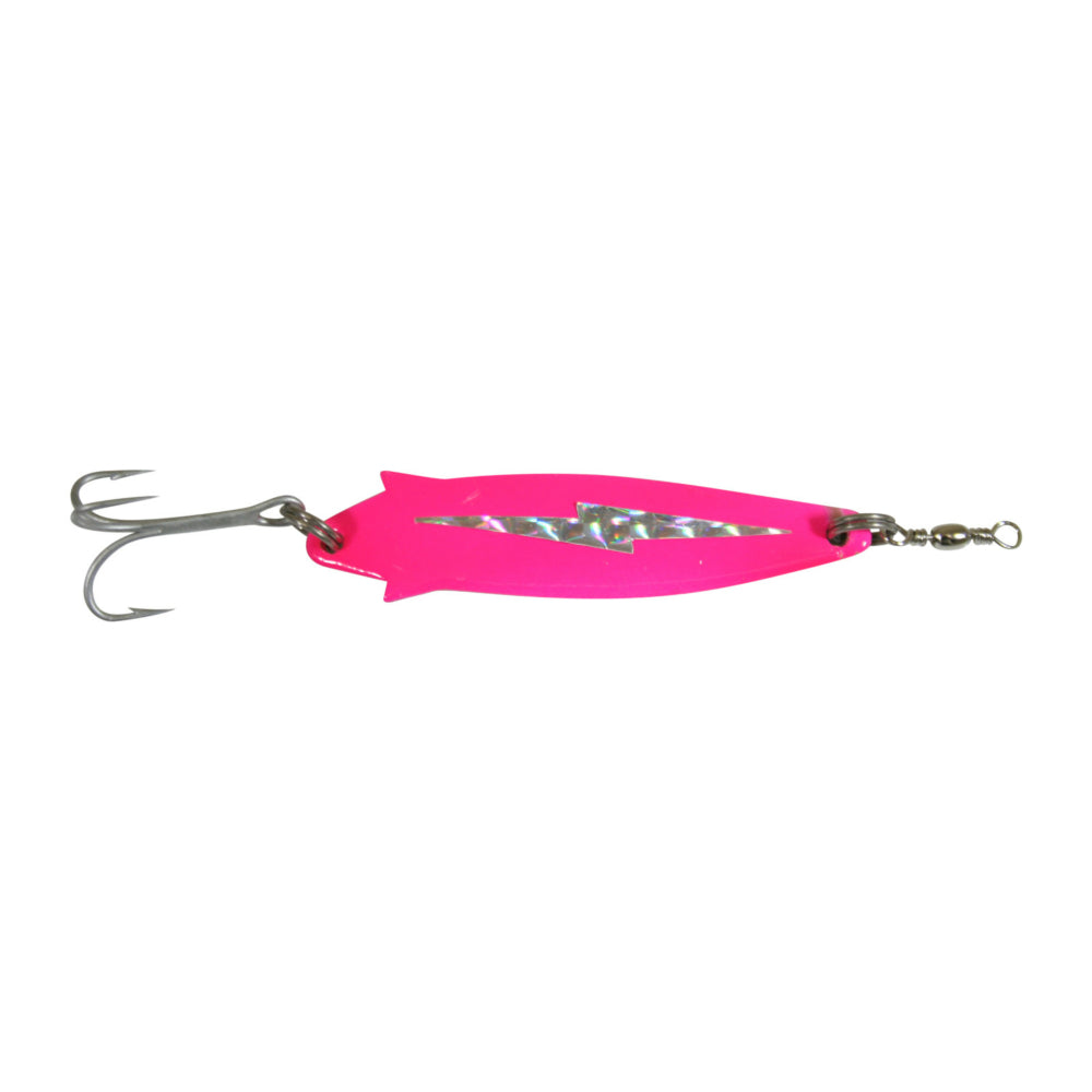 Fishfighter Toby 14g Mounted Fluro Pink Flash Outside Sports