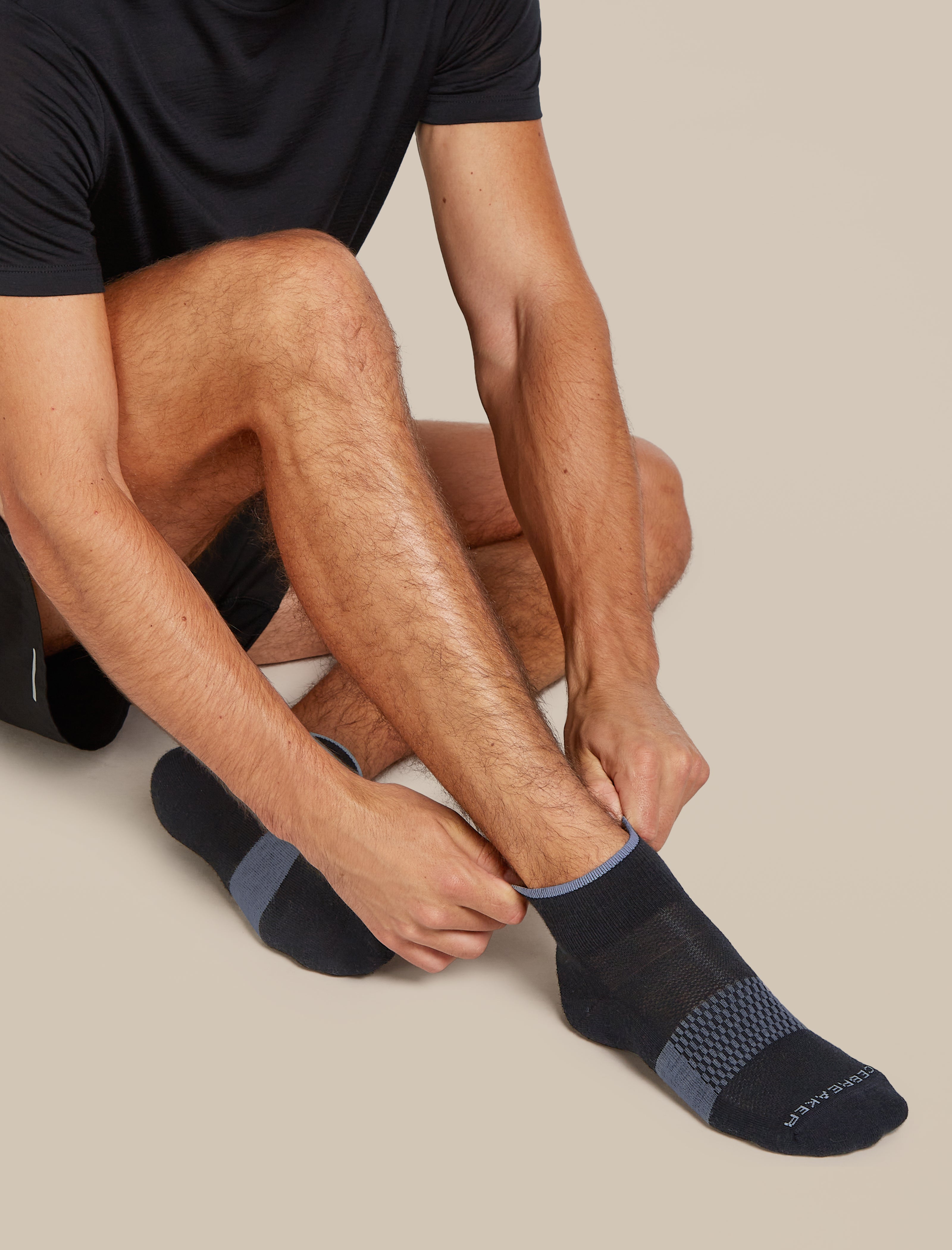 Icebreaker Men's Run+ Ultralight Mini Socks