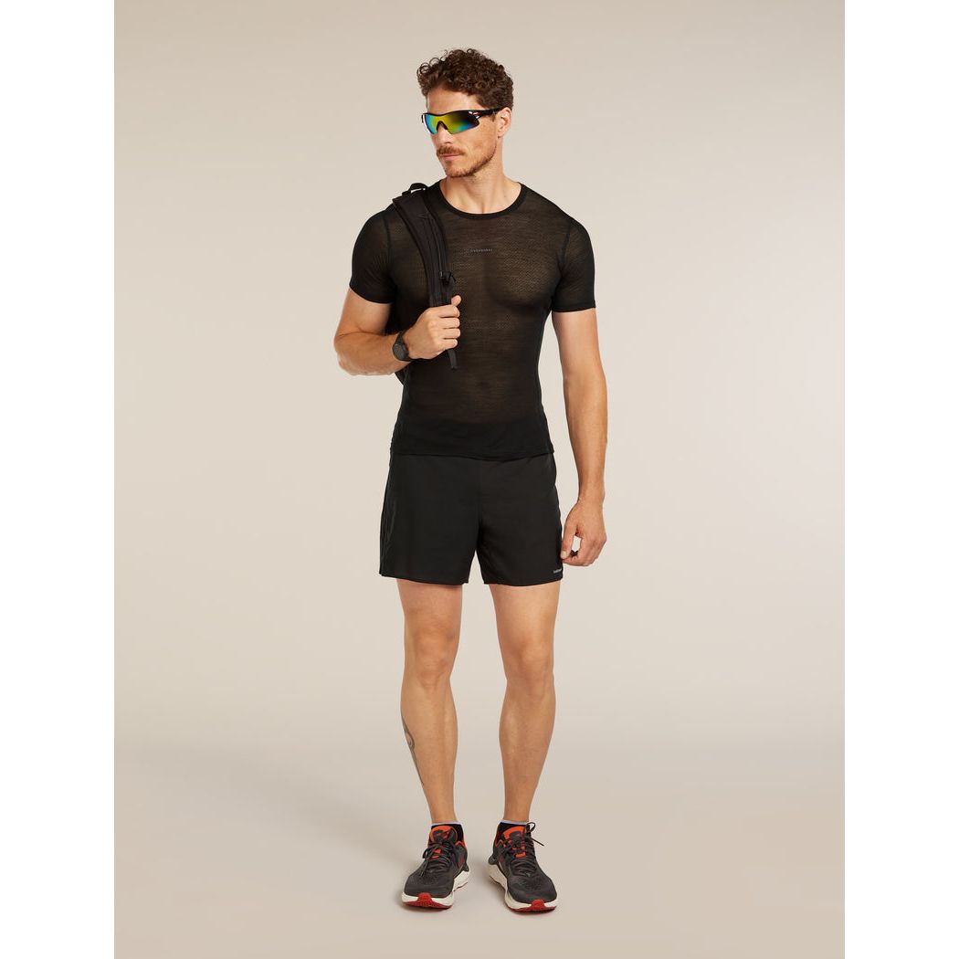 Icebreaker Men's Merino Blend 75 Cool-Lite Featherlight SS Crewe