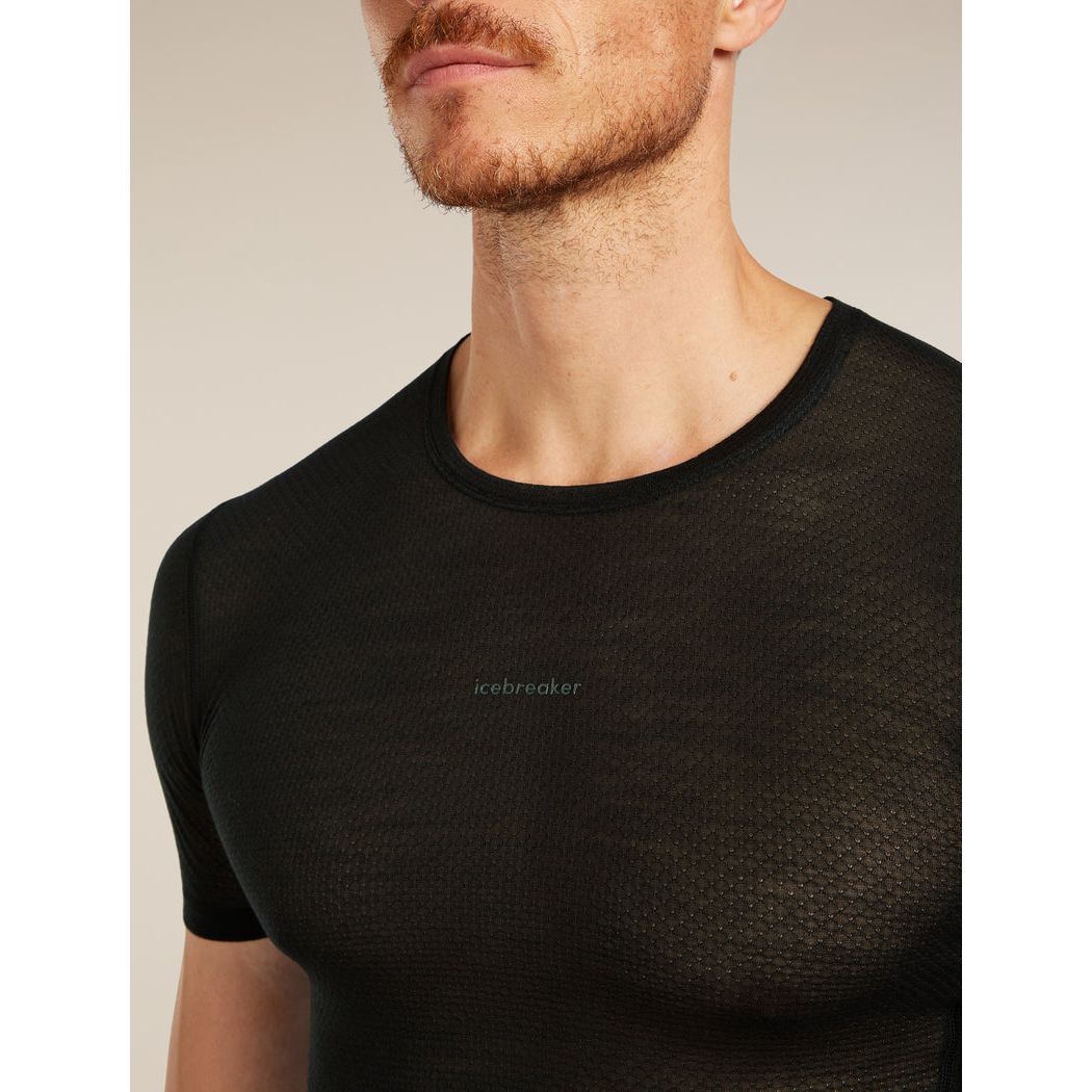 Icebreaker Men's Merino Blend 75 Cool-Lite Featherlight SS Crewe