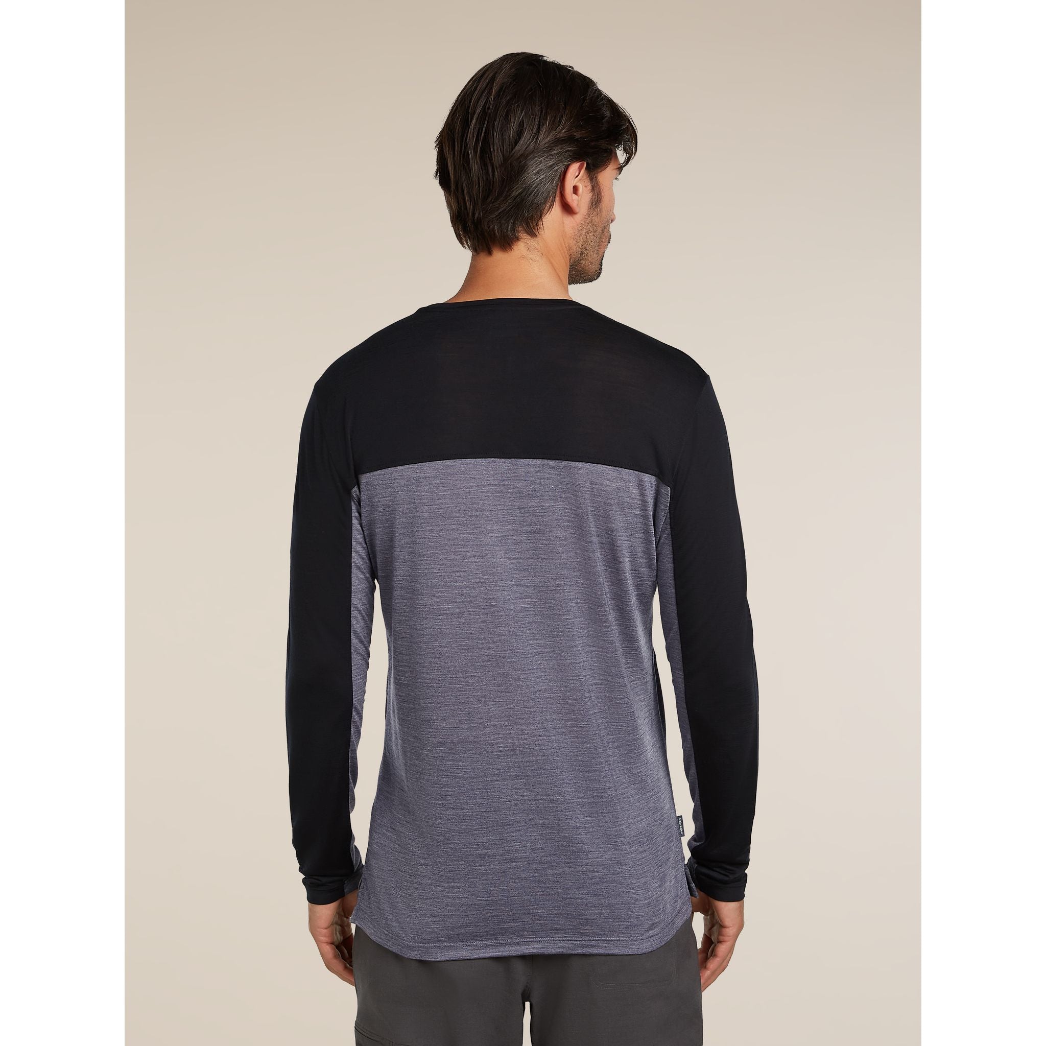 Icebreaker Men's Merino Blend 125 Cool-Lite Sphere LS T-Shirt Colour Block