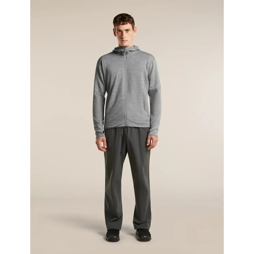 Icebreaker Men's Merino 360 RealFleece Elemental Long Sleeve Zip Hood