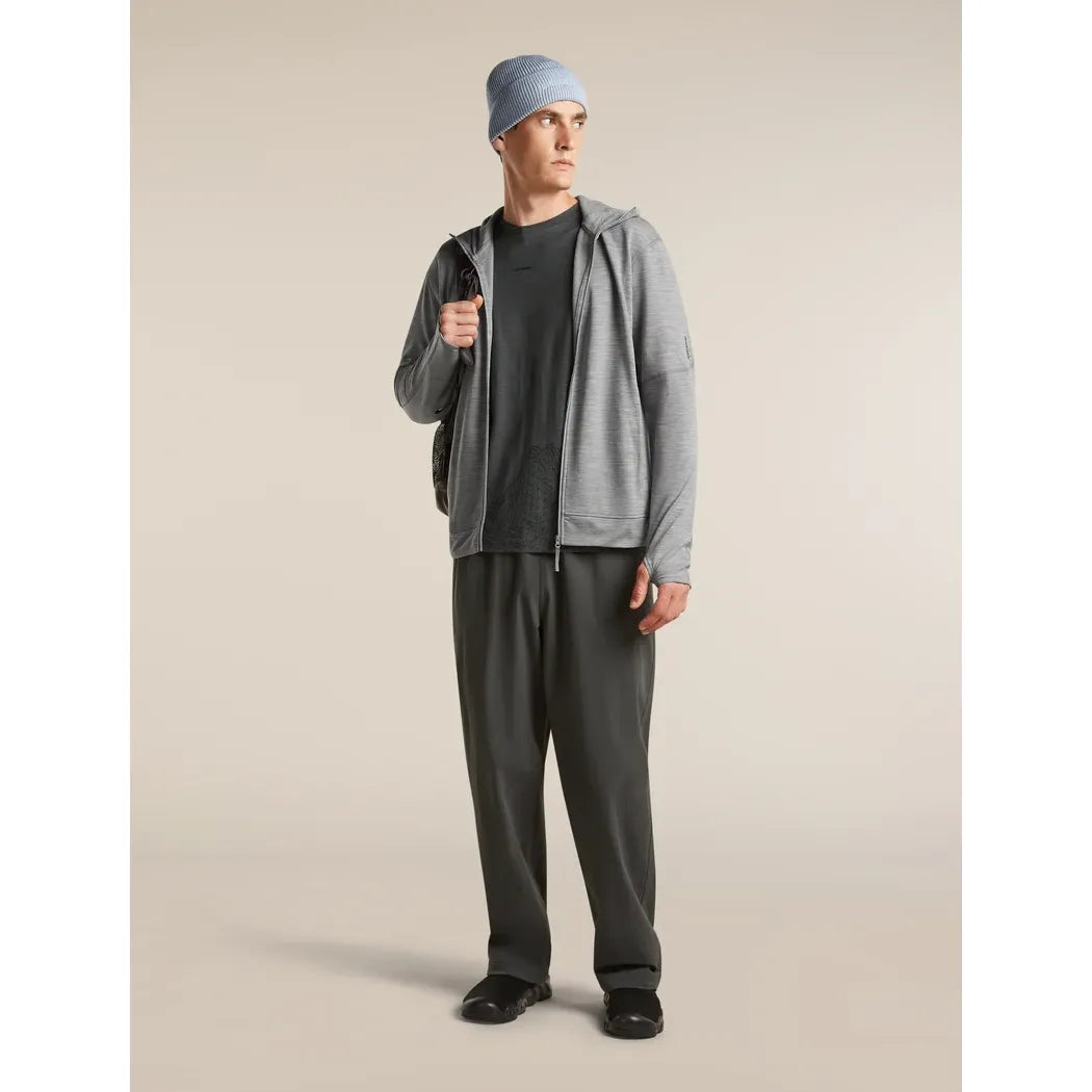 Icebreaker Men's Merino 360 RealFleece Elemental Long Sleeve Zip Hood
