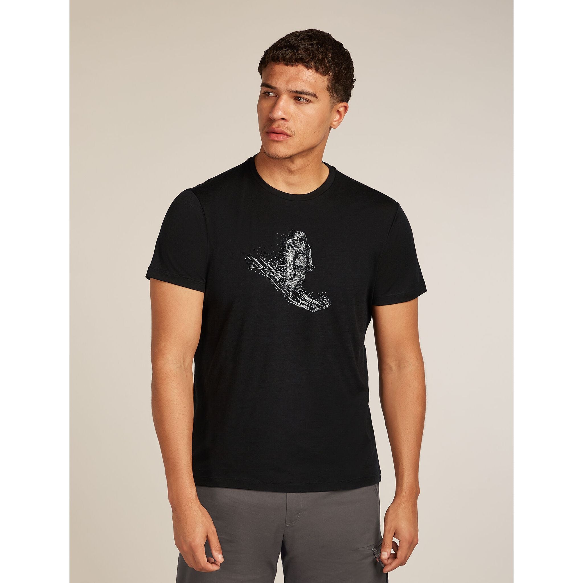 Icebreaker Men's  Merino 150 Tech Lite Short Sleeve Tee Skiing Yeti