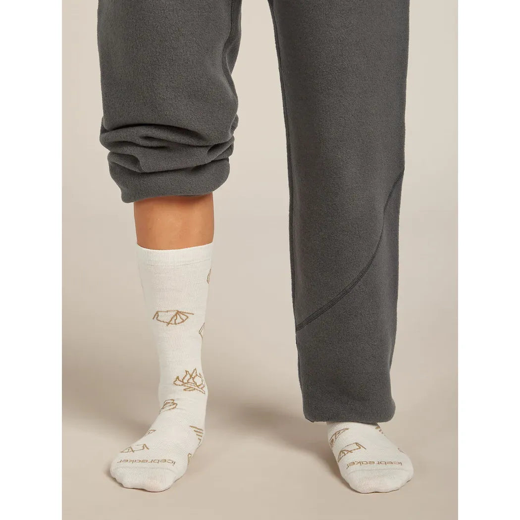 Icebreaker Women's Merino Lifestyle Ultralight Crew Camp Essentials Sock