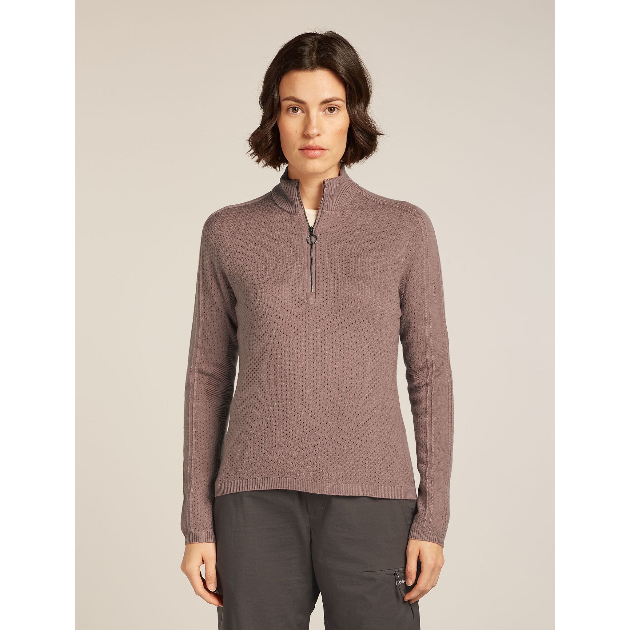 Icebreaker Women's Merino Icebreaker Anniversary Original Long Sleeve Half Zip Top