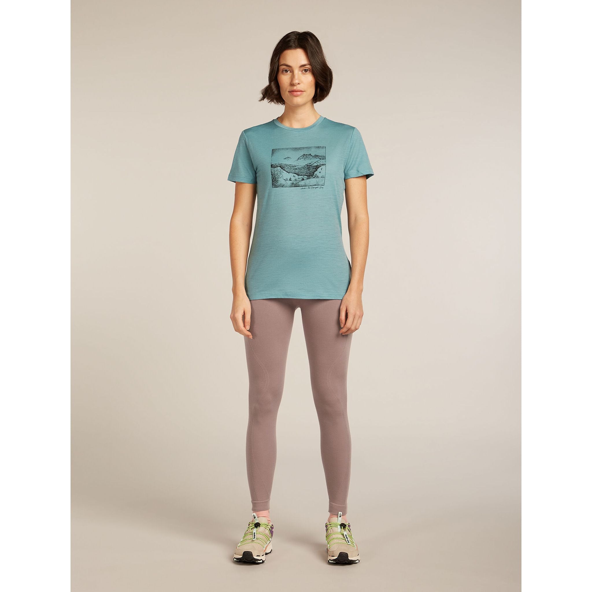 Icebreaker Women's Merino 150 Tech Lite SS Tee Terrain