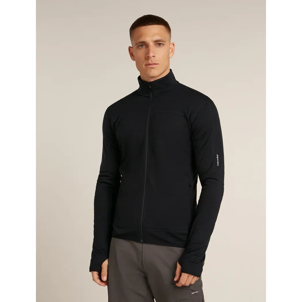 Icebreaker Men's Merino Blend 300 RealFleece Descender LS Zip