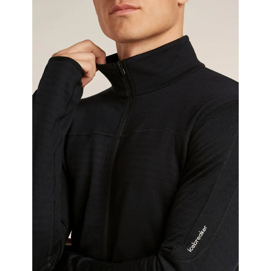 Icebreaker Men's Merino Blend 300 RealFleece Descender LS Zip