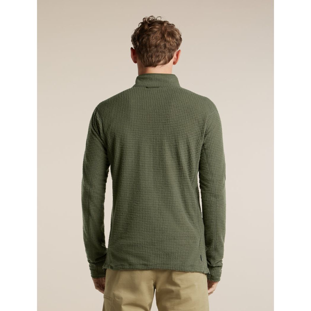 Icebreaker Men's Merino 400 RealFleece Peaksland Long Sleeve Half Zip