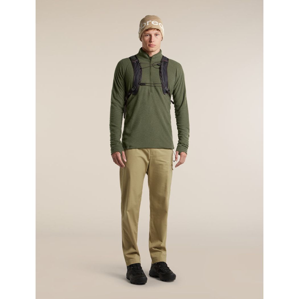 Icebreaker Men's Merino 400 RealFleece Peaksland Long Sleeve Half Zip