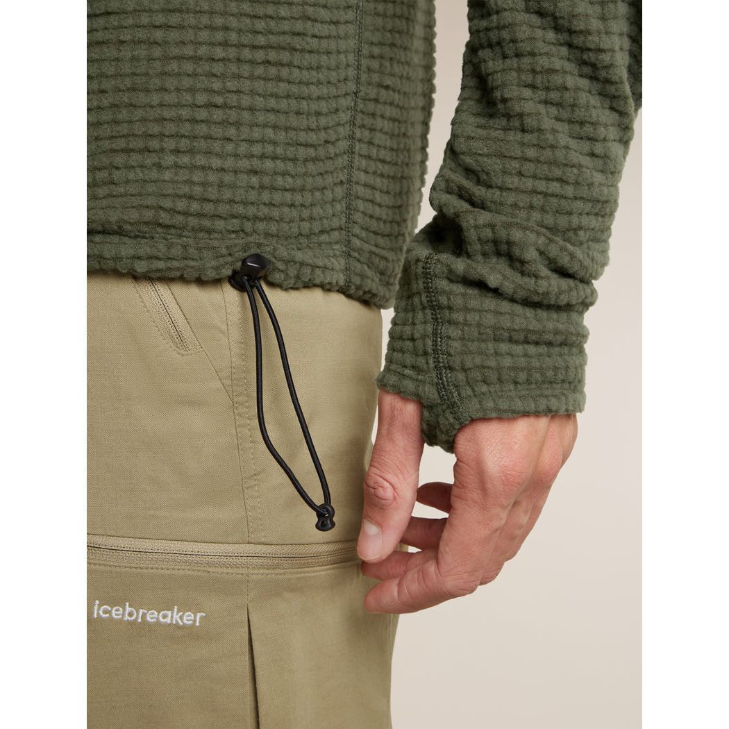 Icebreaker Men's Merino 400 RealFleece Peaksland Long Sleeve Half Zip