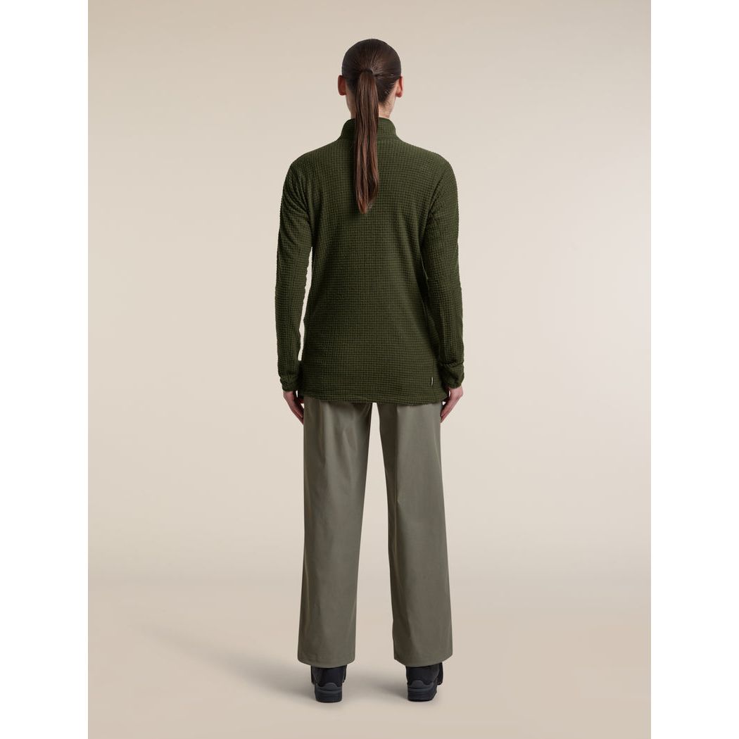 Icebreaker Women's Merino 400 RealFleece Peaksland Long Sleeve Half Zip