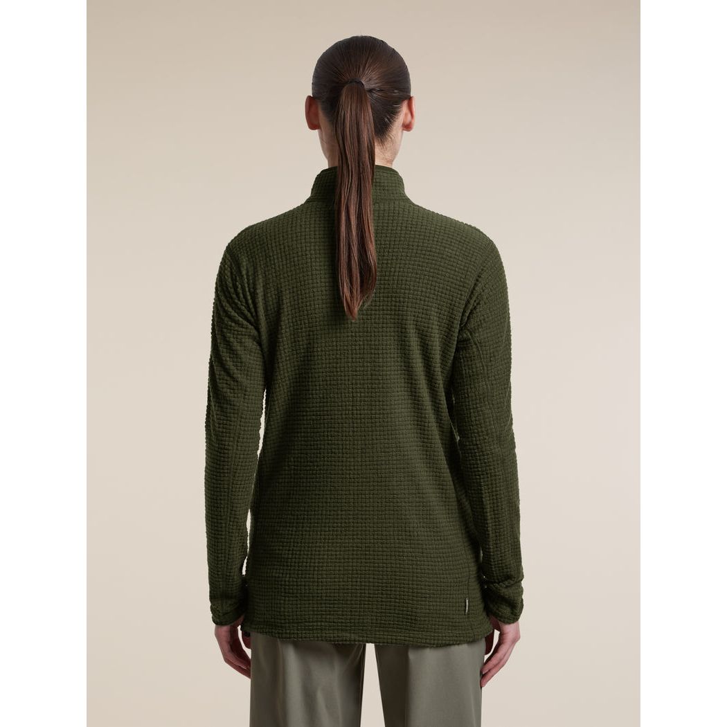 Icebreaker Women's Merino 400 RealFleece Peaksland Long Sleeve Half Zip