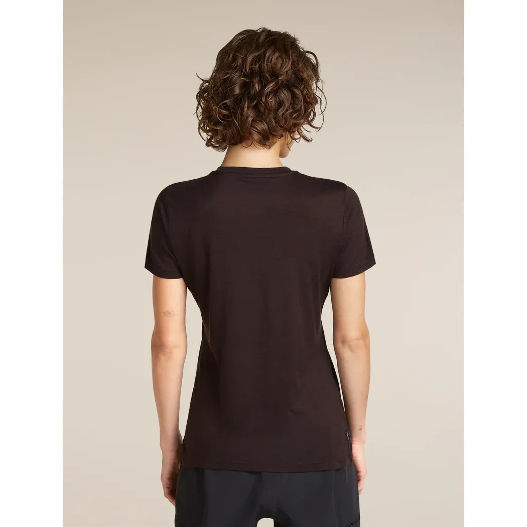 Icebreaker Women's Merino 150 Tech Lite T-Shirt Peaceful Pass T-Shirts Outside Sports