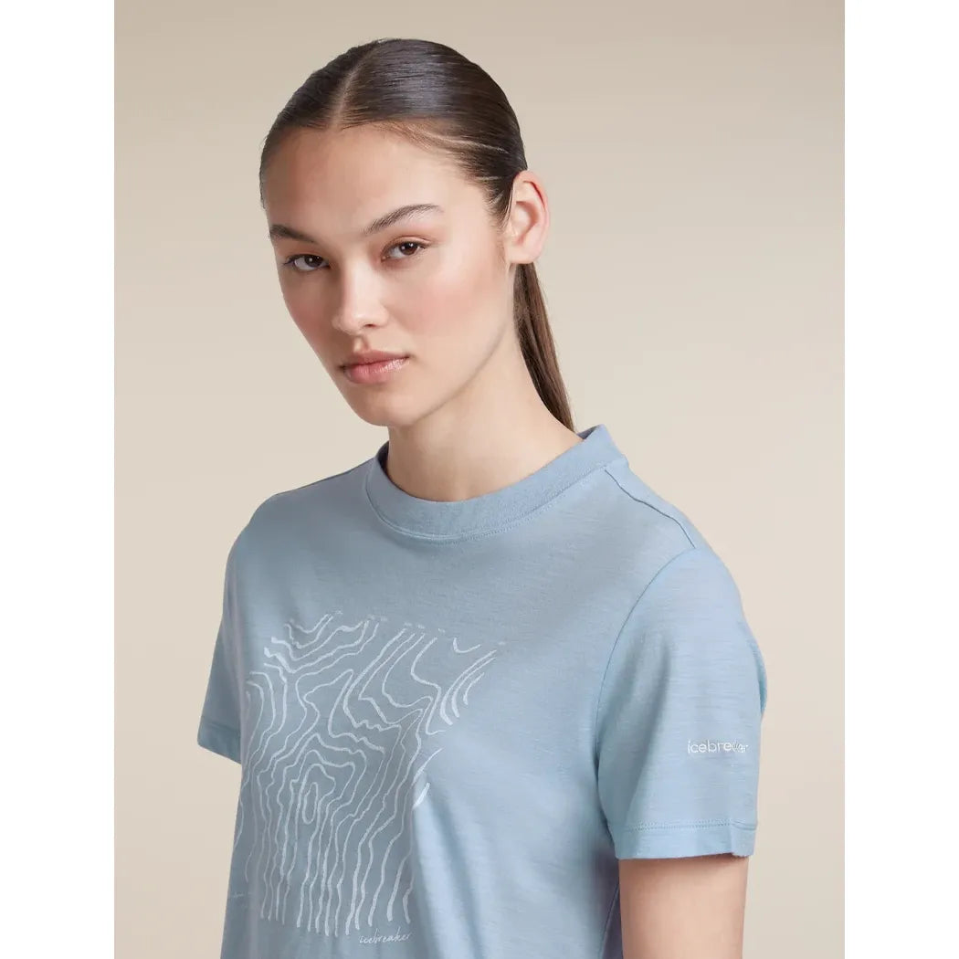 Icebreaker Women's Merino 150 Tech Lite Crop T-Shirt Great Heights