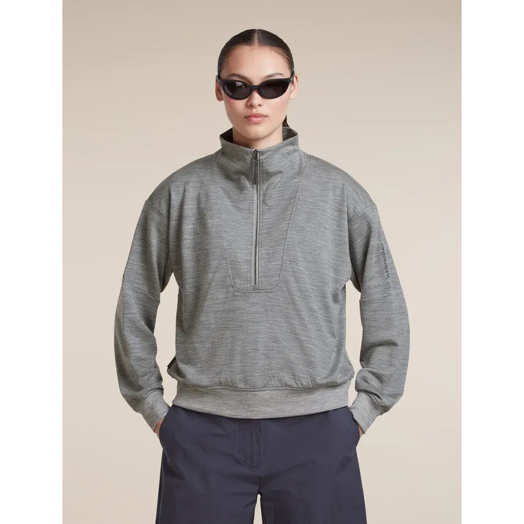 Icebreaker Women's Merino 150 Drift Relaxed Long Sleeve Half Zip