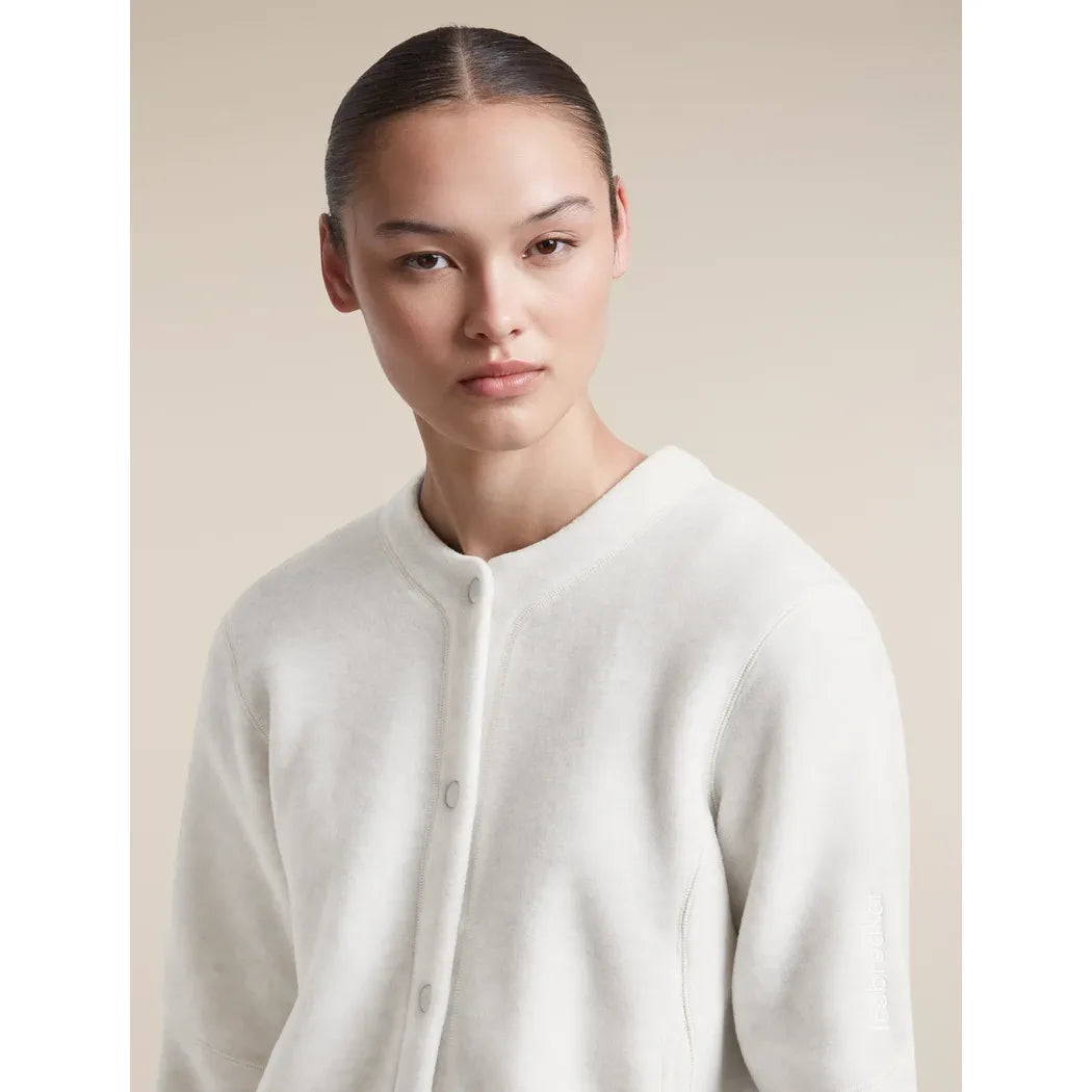 Icebreaker Women's Merino Blend 800 RealFleece Classic Pile Cardigan