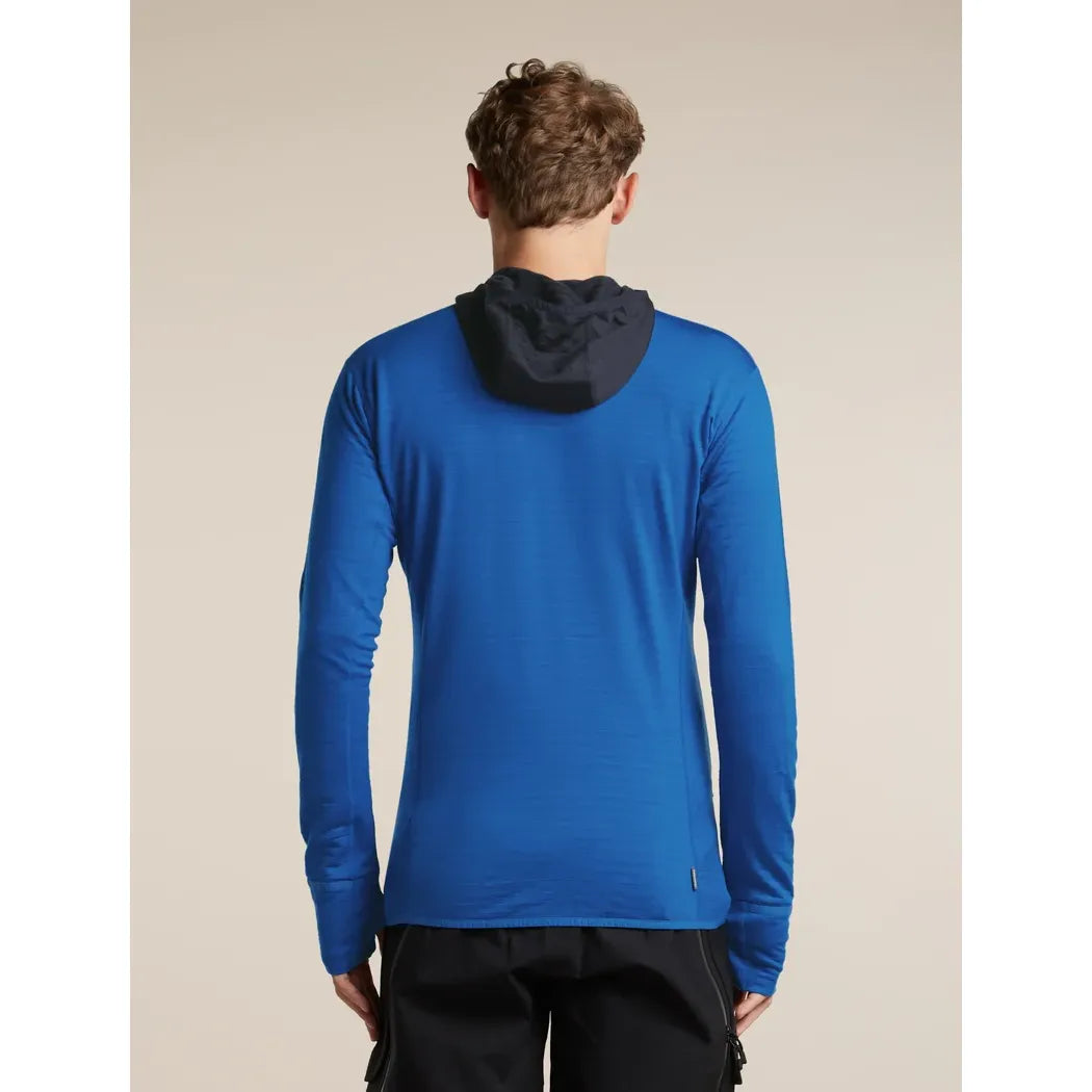 Icebreaker Men's Merino Blend 300 RealFleece Descender Long Sleeve Zip Hoodie
