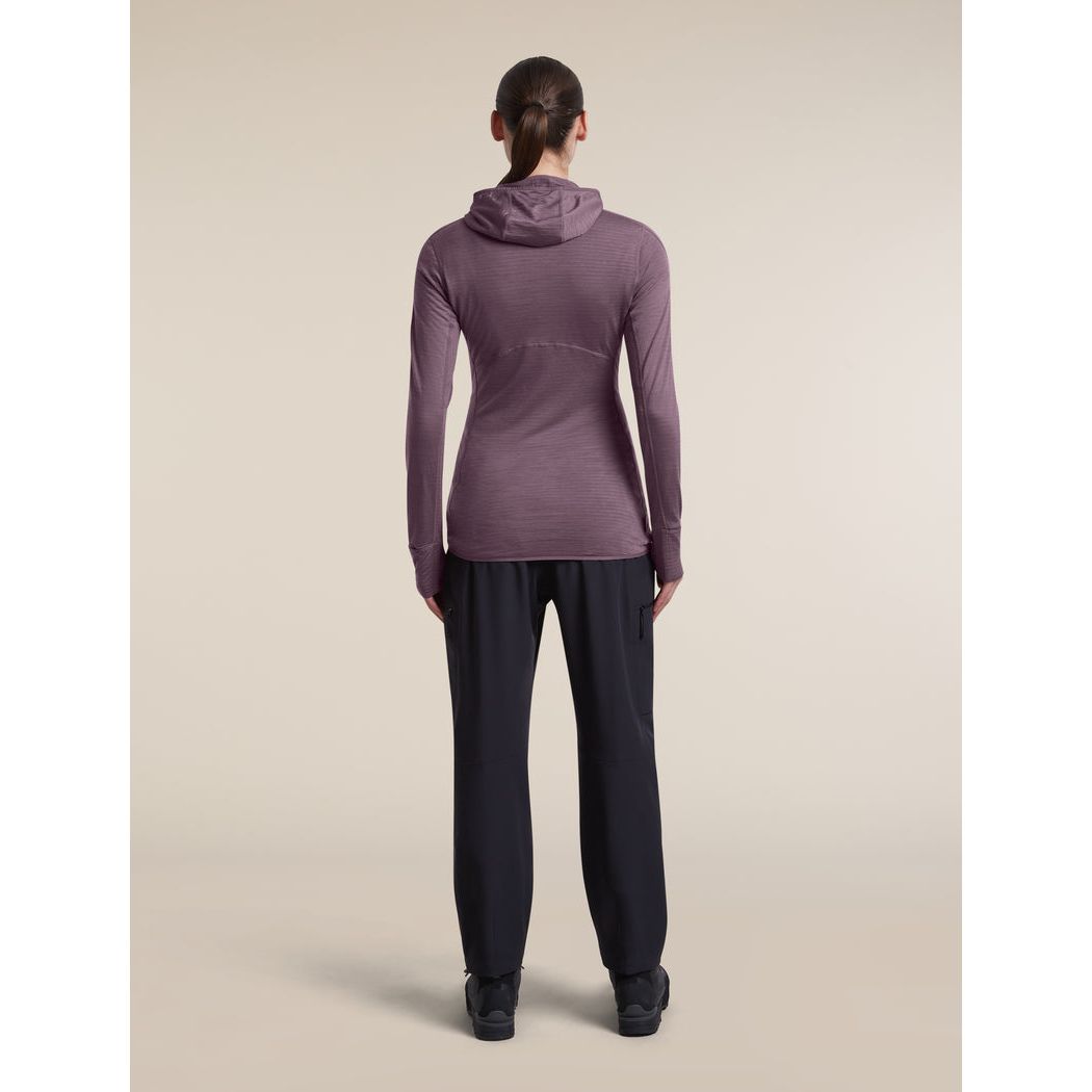 Icebreaker Women's Merino Blend 200 RealFleece Descender Long Sleeve Zip Hoodie