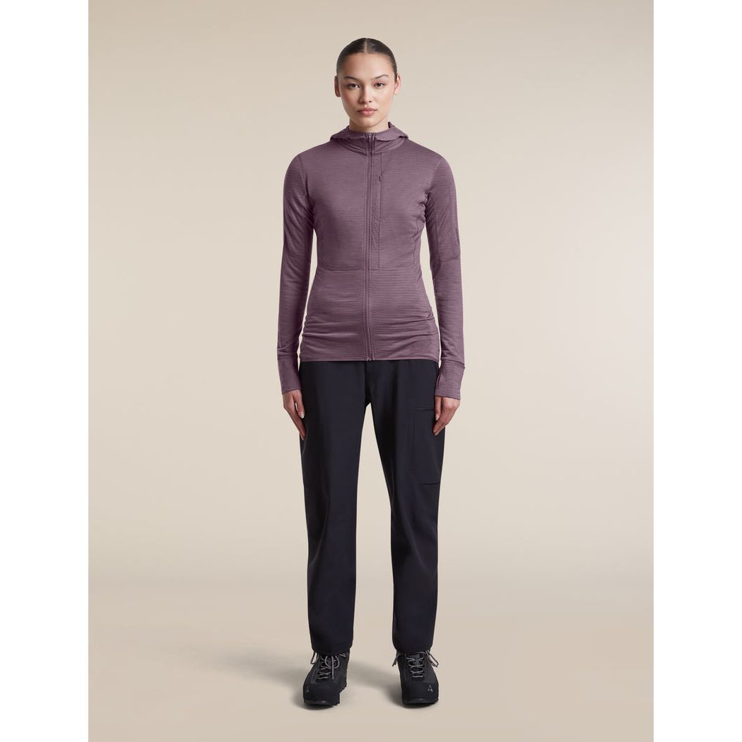 Icebreaker Women's Merino Blend 200 RealFleece Descender Long Sleeve Zip Hoodie