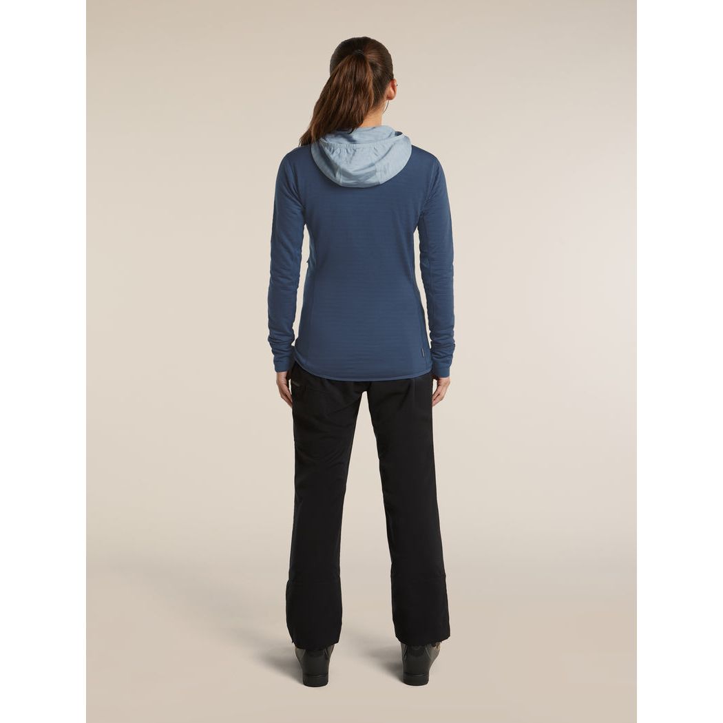 Icebreaker Women's Merino Blend 300 RealFleece Descender Long Sleeve Zip Hoodie