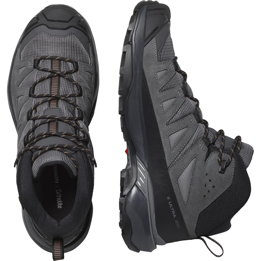 Salomon Men's X Ultra 360 Leather Mid Gore-Tex Castlerock/Asphalt/Kelp