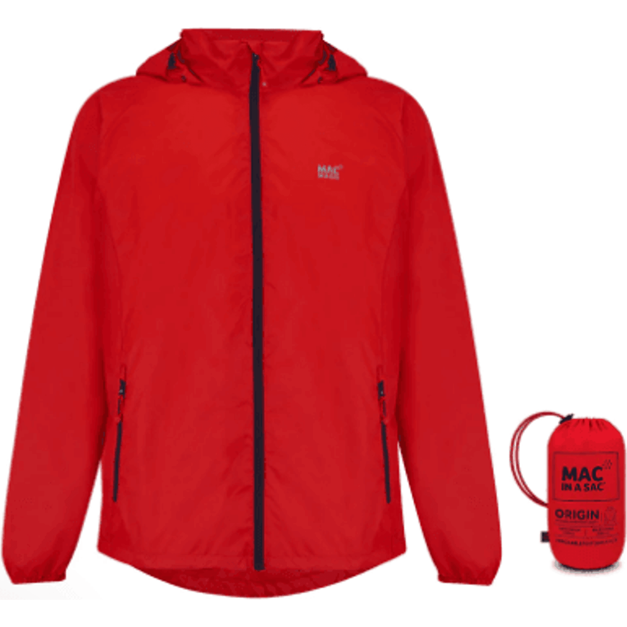Mac-In-A-Sac Adult Rain Jacket Outside Sports